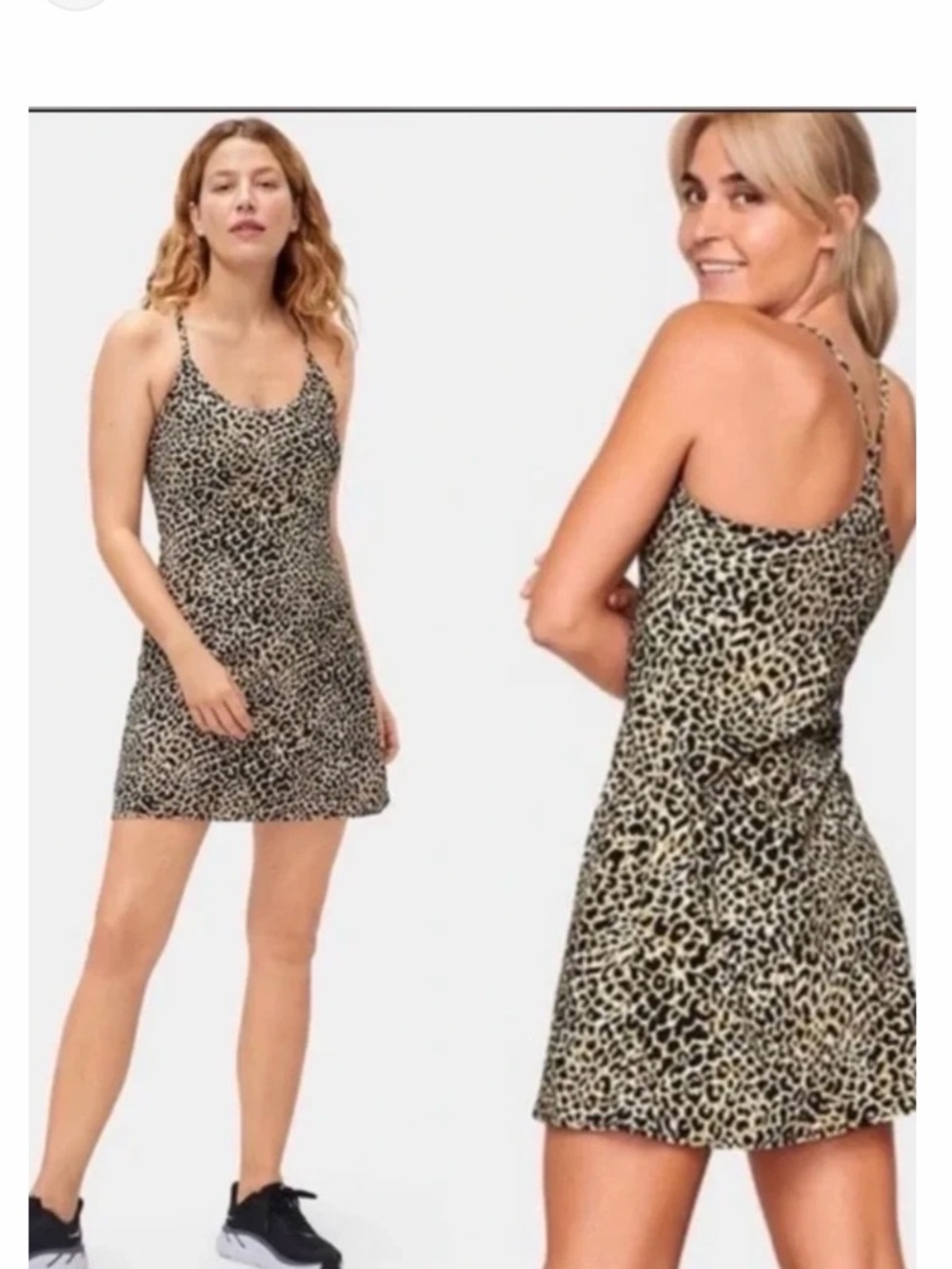 Outdoor Voices -The Exercise Dress in Leopard-Print